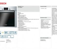 Four bosch HBG63B450F
