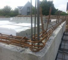 Ferraillage de al dalle du rez de chaussé