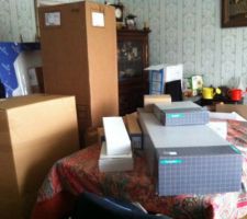 Embouteillage dans le salon