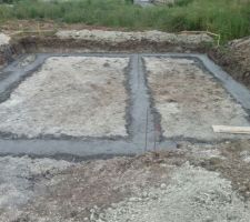 Fondations coulées lundi 30 juin