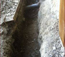 Preparation drain 
terrain : ardoise