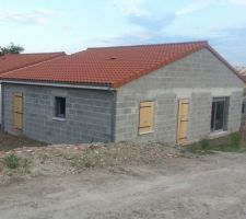 Baie vitrée posée