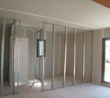 Ça prend forme sur la disposition des pièces.
