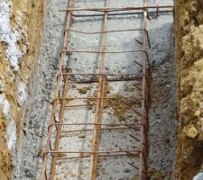 Fondations : Coulage béton