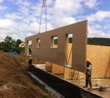 Mise en place d'un mur extérieur, 16m50 de Long
