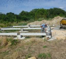 Une magnifique bétonnière en action