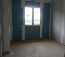 Cloisons finies (chambre)