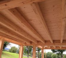 Mise en place du plancher étage et vue du RDC