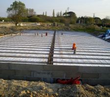 Vue du Sud ouest du vide sanitaire