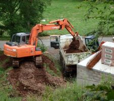 Enlèvement des terres exedentaires