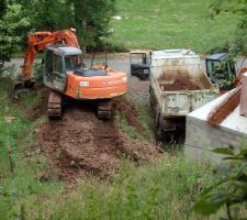 Enlèvement des terres exedentaires