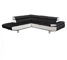 Voici notre futur canapé!
Sur la photo il est noir et blanc mais nous il sera gris anthracite et blanc .
J'adore!