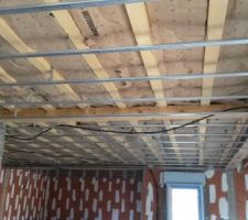 Plancher bois vu du RDC.