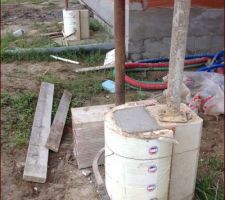 Nieme rafistolage. Les piliers ne sont pas au bon endroit !!!