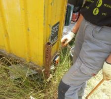 200 ferrailles &agrave; plier pour l'acrot&egrave;re...