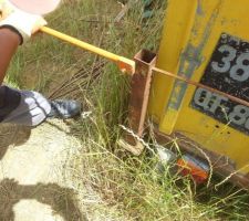 200 ferrailles &agrave; plier pour l'acrot&egrave;re...