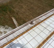 Mise en place du cha&icirc;nage (en d14 car il sert aussi pour l'acrot&egrave;re)