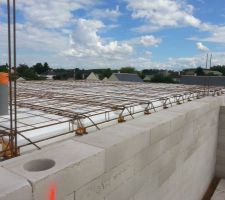 Mise en place du treillis soud&eacute;...