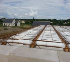 Mise en place du treillis soud&eacute;...