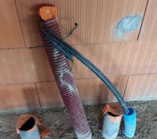 Raccordement eau par le terrassier.