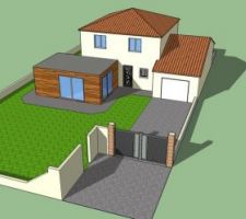 Un petit aperçu fait sur sketchup avec l.extension