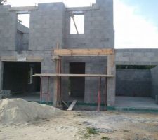 &eacute;l&eacute;vation murs de l'&eacute;tage