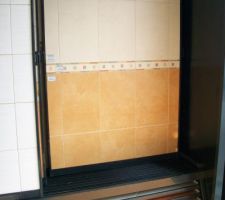 Faïence de la salle de bains.