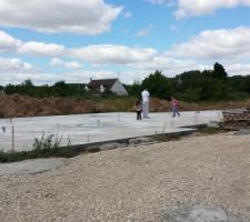 Dalle   terrasse sur vide sanitaire terminés
