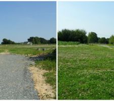 Acc&egrave;s pi&eacute;tonnier derri&egrave;re le lotissement