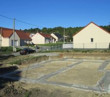 Coulage des semelles filantes