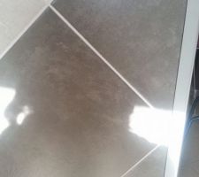 Carrelage couleur béton  anthracite pour toute la maison sauf sdb