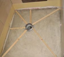 Coulage receveur douche italienne salle d'eau RDC