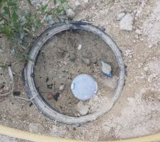 Regard du compteur encore rempli de sable ...