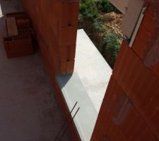 Appui de fenêtre de l'étage