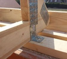 Équerres de fixation sur les fermettes