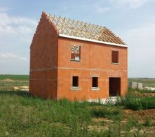 La charpente installée