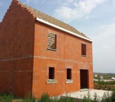 La charpente installée