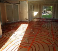 Coulage de la chape belitex