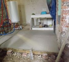 Dalle couloir buanderie finie