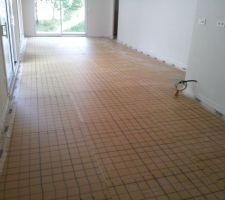 Isolation plancher séjour salon