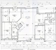 Le plan de la maison une fois les modifications apportées au plan type du constructeur.