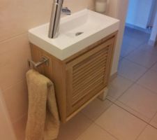 Lave-main dans les WC