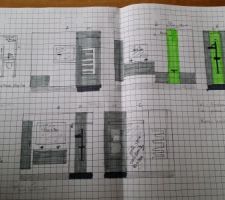 Plans des salles de bains