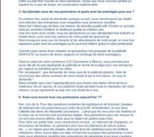 Article envoyé pour parution à la dépêche le 8/04/2014