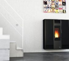 Poele à granulés skia plasma noir