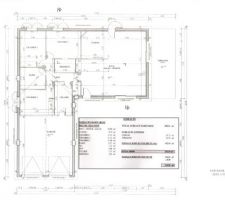 Le plan et les surfaces des différentes pièces