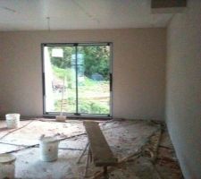 Chape avant carrelage