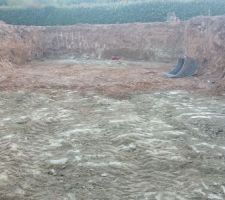 Terrassement sous sol terminé
