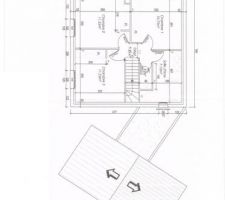 Plan étage maison