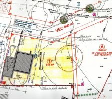 Vue aérienne du plan de masse